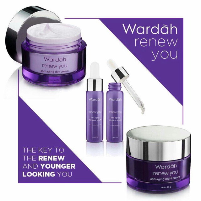 Wardah Paket Renew You Anti Aging (3-4 item)