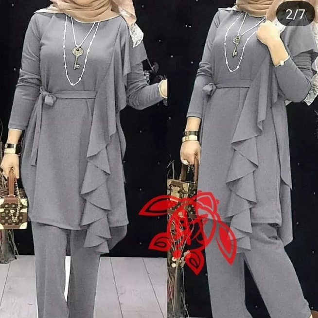 BAJU TREN MASA KINI NAURA SET TERBARU / STELAN WANITA MUSLIM KEKINIAN