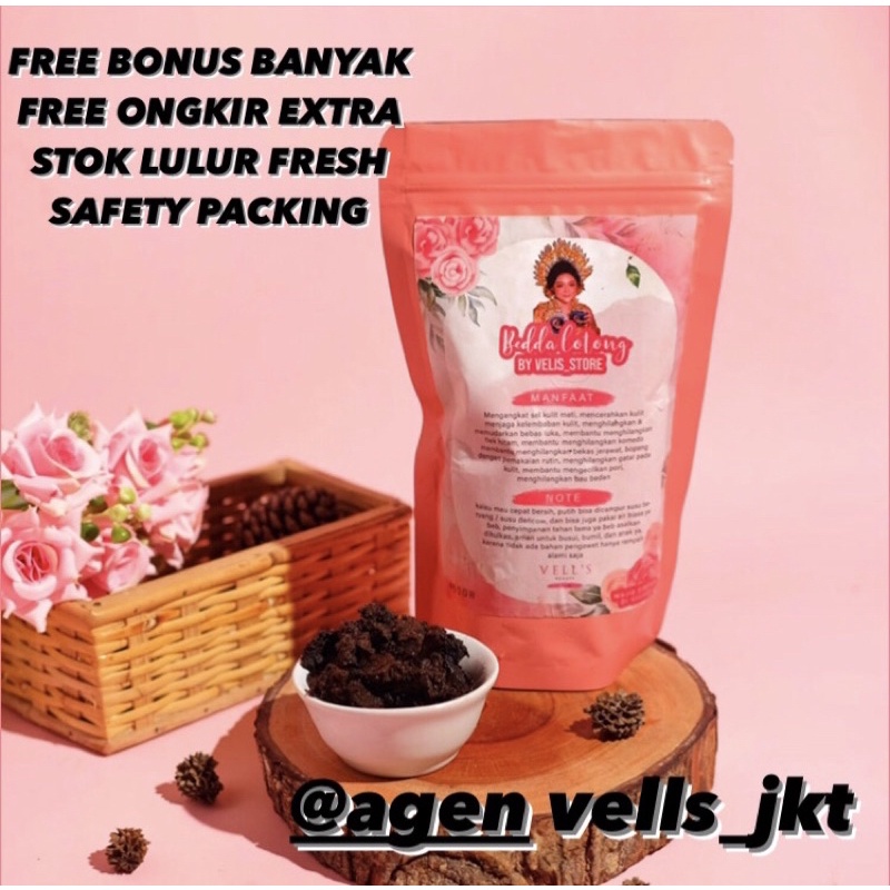 READY BEDDA LOTONG VELLS BEAUTY /  BEDDA LOTONG VELIS / LULUR REMPAH HITAM /LULIR REMPAH BUGIS / BEDAK LONTONG