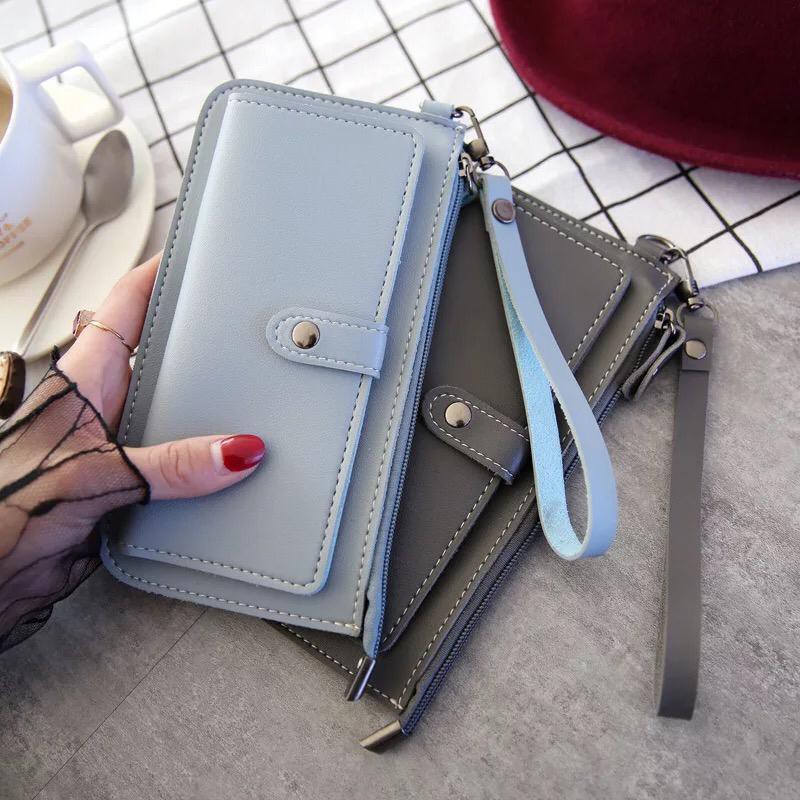 (27AN.ID)COD dompet Import 119 Dompet Panjang Tali Pendek Murah Real Pic dompet cantik panjang C5