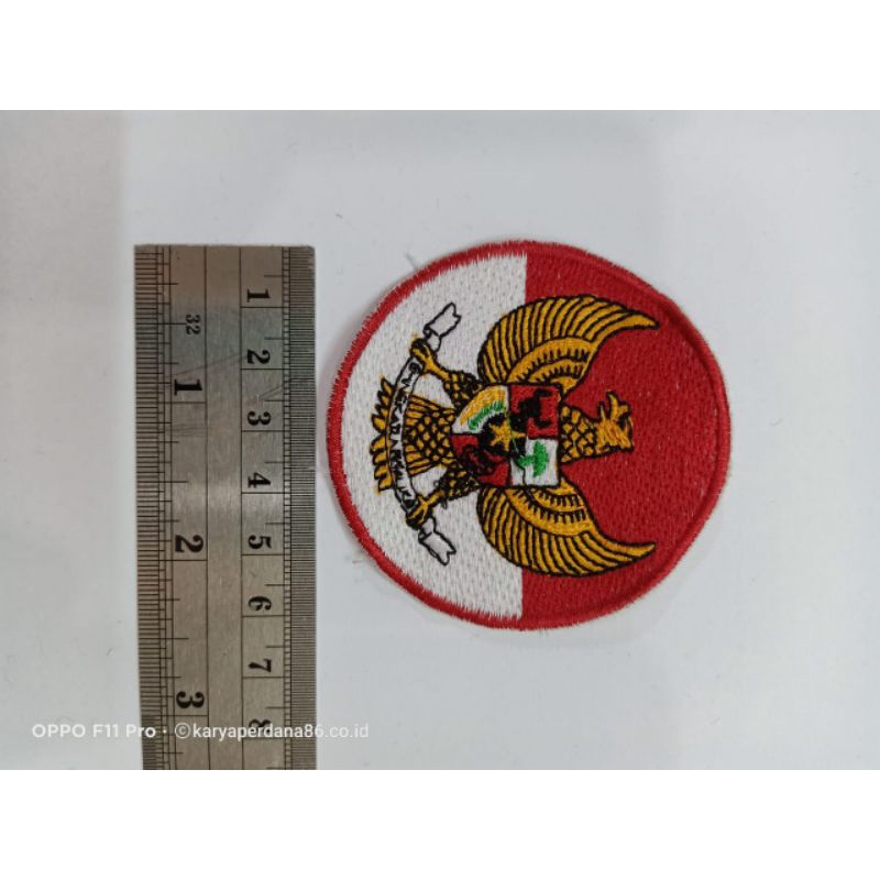 Logo garuda Merah Putih bulat
