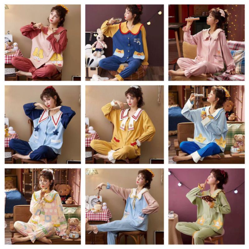 KZ_ Set oversize Jogger pp premium / piyama oversize IMPORT / piyama wanita Korea style