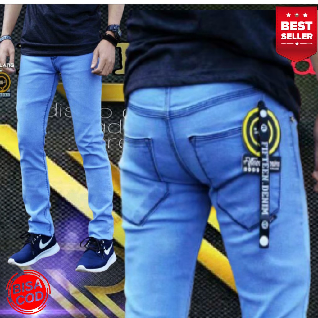 [FIFTEEN] Celana original fifteen Denim/Celana levis streacht/Celana levis cowok/Celana Distro Pria