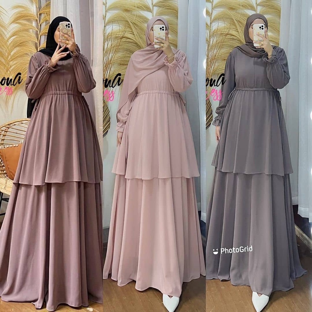 VIONA DRESS Baju Gamis Wanita Terbaru Gamis Kondangan Gamis Terbaru 2021 Gamis Kekinina Gamis Murah Trend