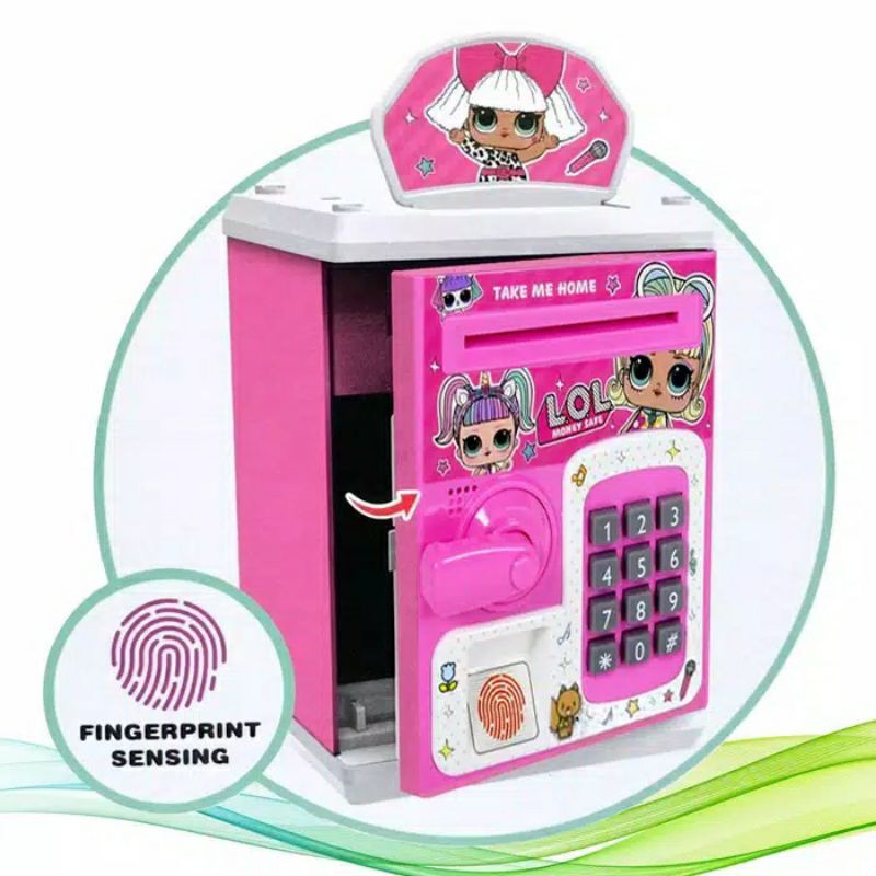CELENGAN BOX LOL FROZEN BRANKAS ATM MINI CELENGAN ANAK TERBARU DENGAN FINGER PRINT BAYAR DI TEMPAT