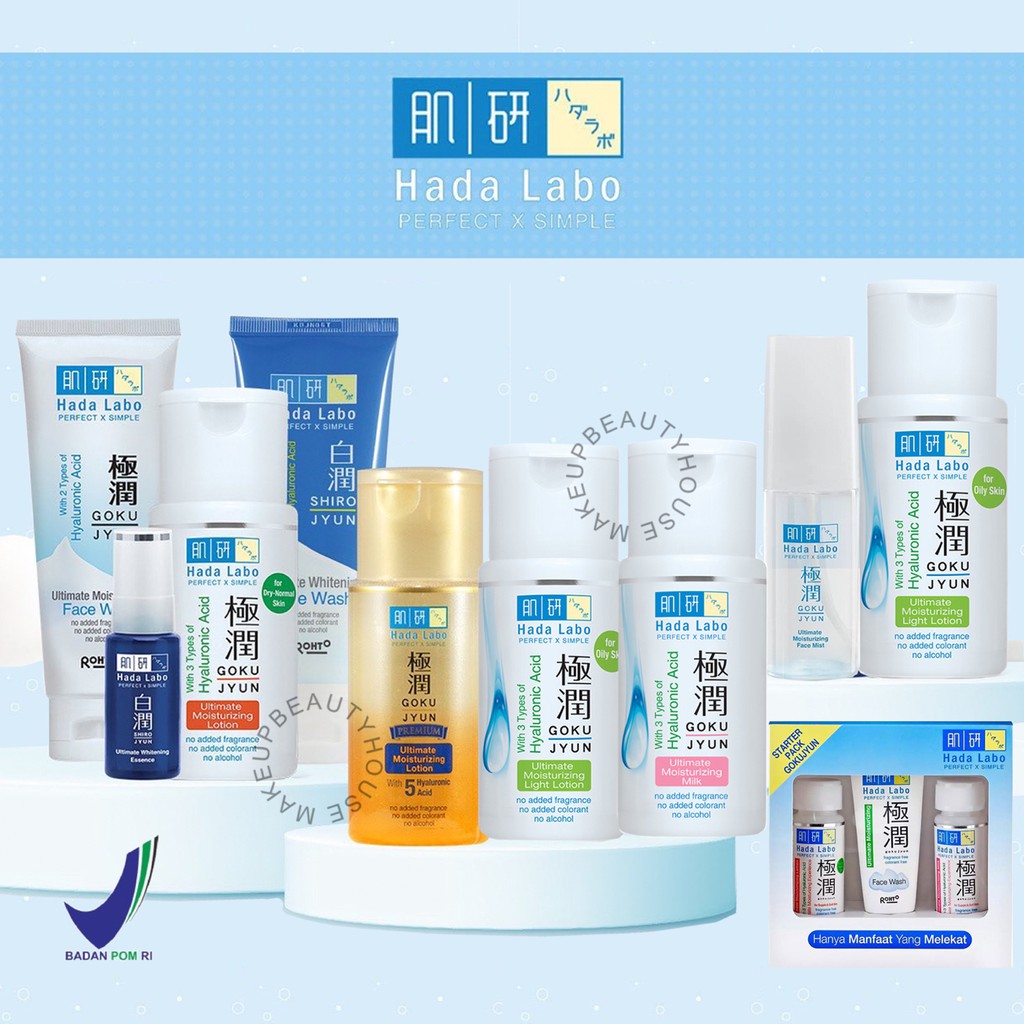 HADA LABO Gokujyun Ultimate Moisturizing Lotion/ Milk/ Light Lotion/ Cleansing Oil/ Face Mist/ ETC