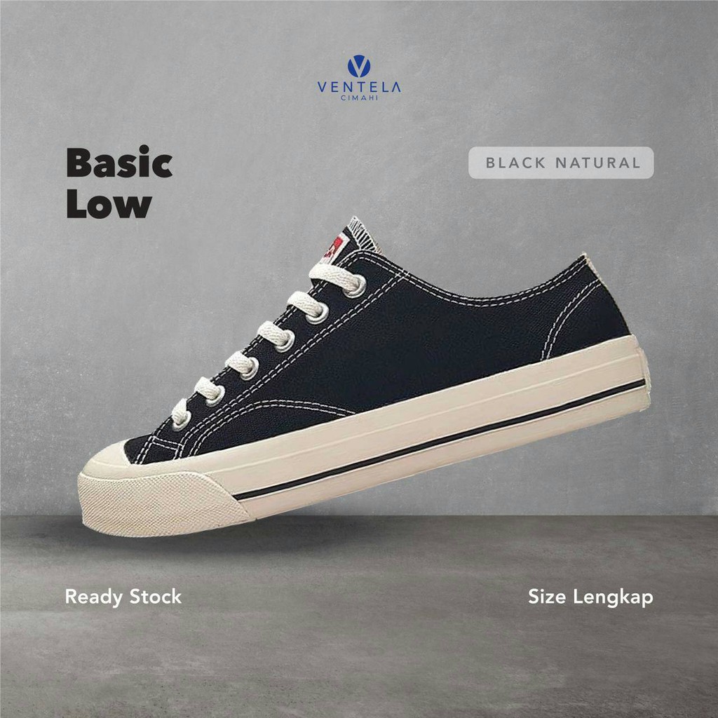 Ventela Basic Low Black Natural