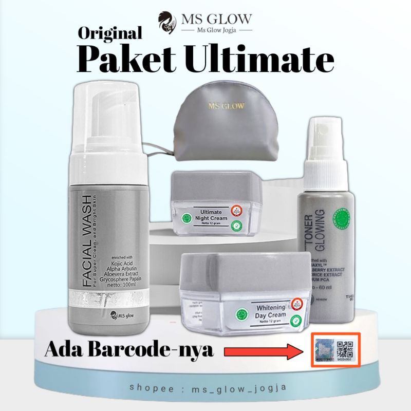 Paket Ultimate Ms Glow Penghilang Flek Hitam Di Wajah