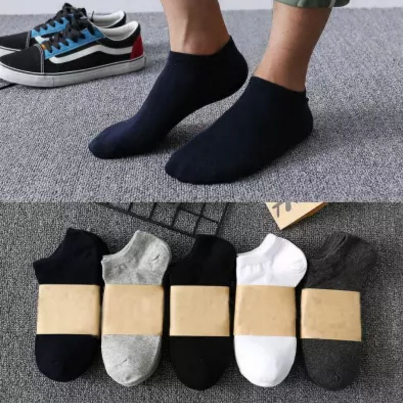 ( COD ) KAOS KAKI PENDEK PRIA WANITA / MATA KAKI POLOS / PILIH WARNA
