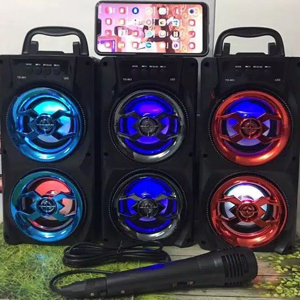 speaker bluetooth portabel karaoke free mic PJ 81/82 speaker aktif termurah