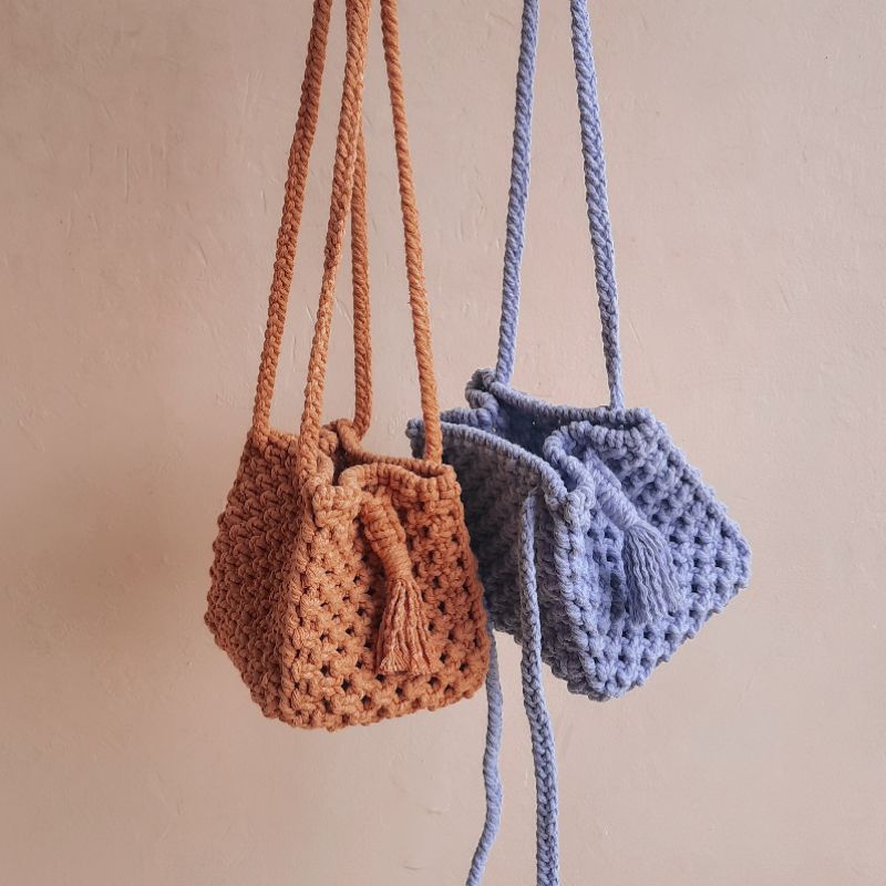 Athena bag size SMALL [READY STOCK & PRE-ORDER] | Tas macrame / makrame / rajut | Handmade | Bohemian bag boho style
