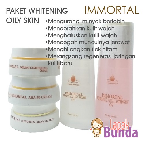 PAKET IMMORTAL ORIGINAL UNTUK KULIT BERMINYAK