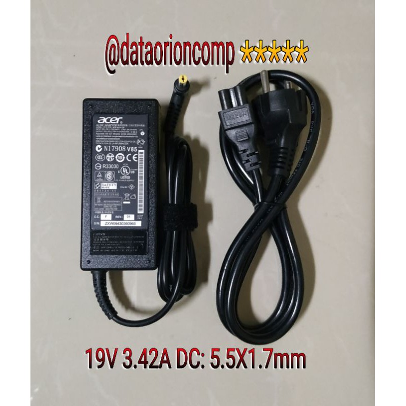 Adaptor charger acer aspire 4732 4736 4738 4739 4741 E1-421 E1-431 E1-451 E1-471 19V 3.42A Original