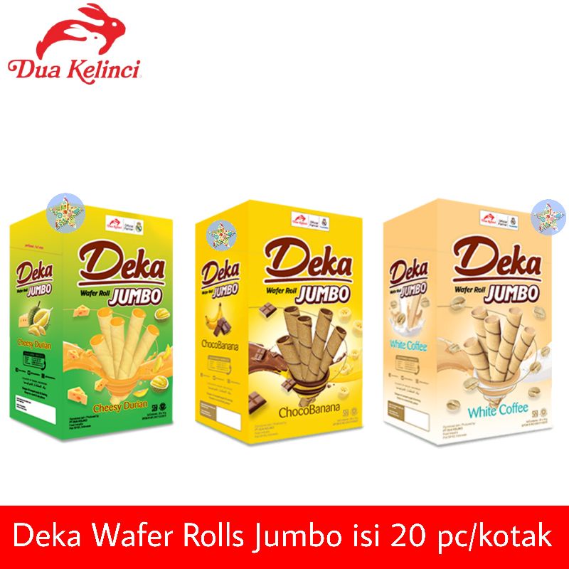 Deka Jumbo Wafer Rolls isi 20 pc/kotak
