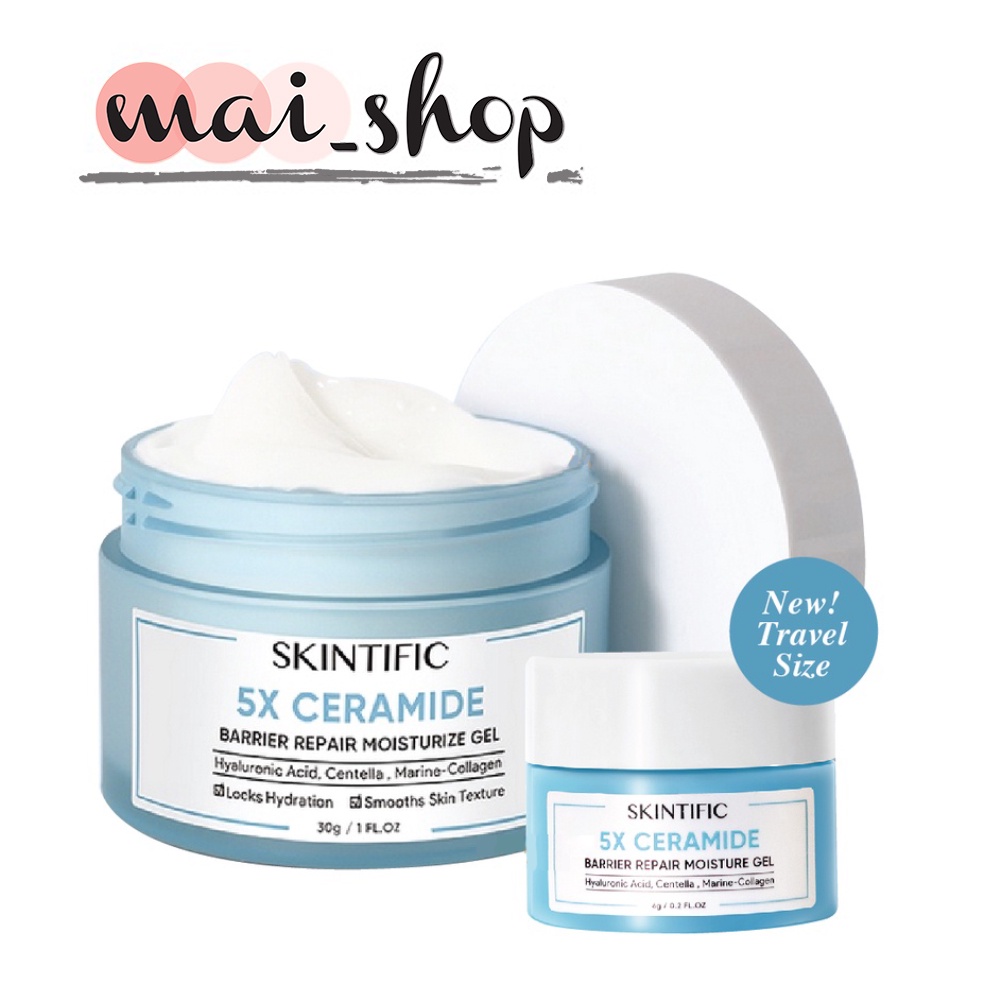 SKINTIFIC 5X CERAMIDE BARRIER REPAIR MOISTURE Gel Moisturizer 30G BPOM