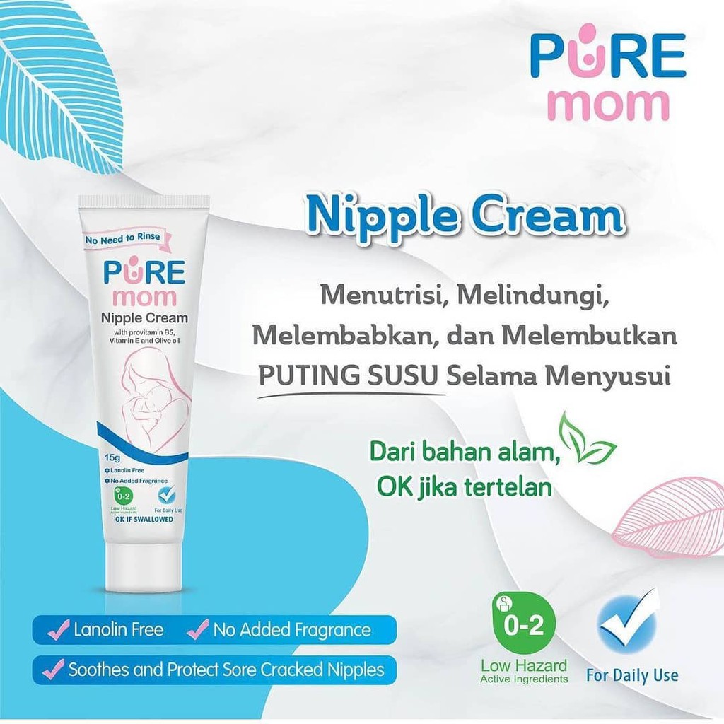 07 Pure Mom Nipple Cream [15gr] - Salep Puting Lecet