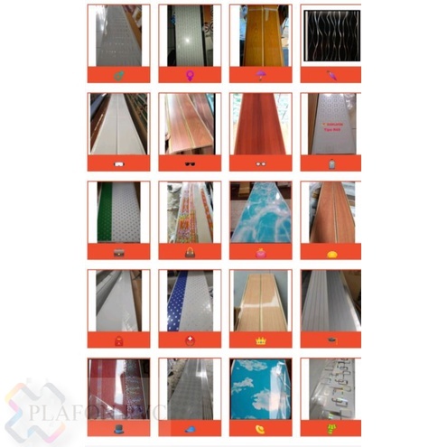 PLAFON PVC 1 DUS / 4 M X 20perdusplamotif |Plafon pvc perdus |4 plafon kayu |vc plafon meter