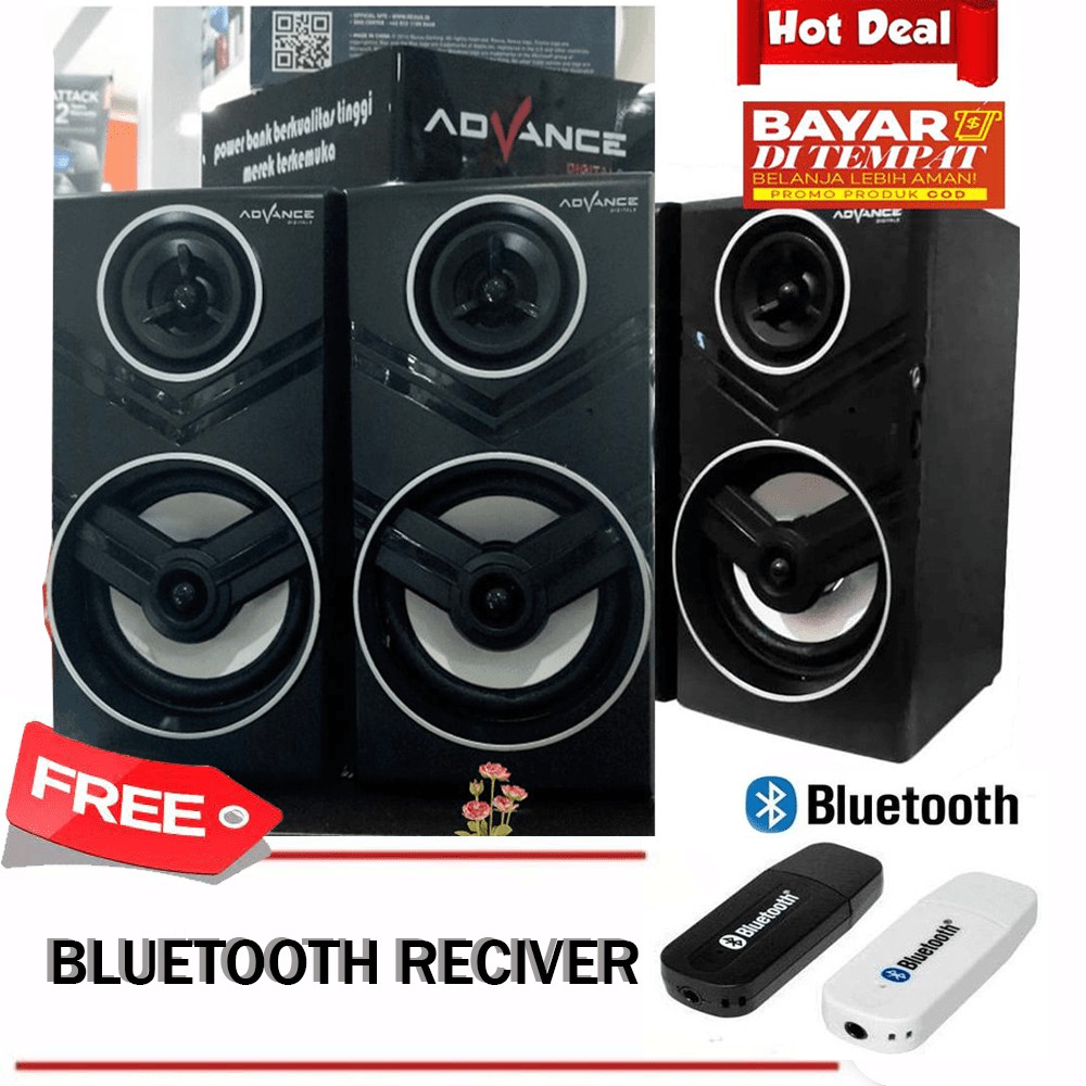 Speaker Advance ORIGINAL Duo 080 SUPER BASS Free Bluetooth