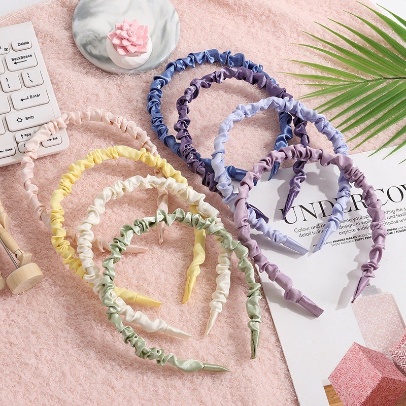 Toko1234. | BANDO korea kerut scrunchie headband warna pastel