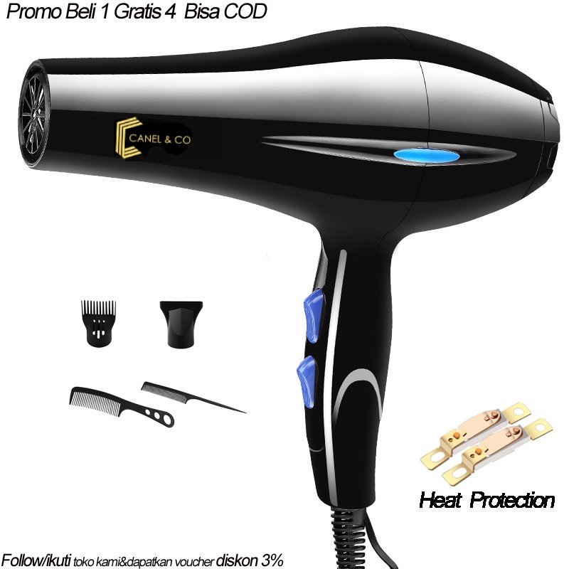 CANEL&CO Anion Beauty Salon Haircare hot wind Pengering Rambut Ionik Sisir hair dryer beli 1gratis 4