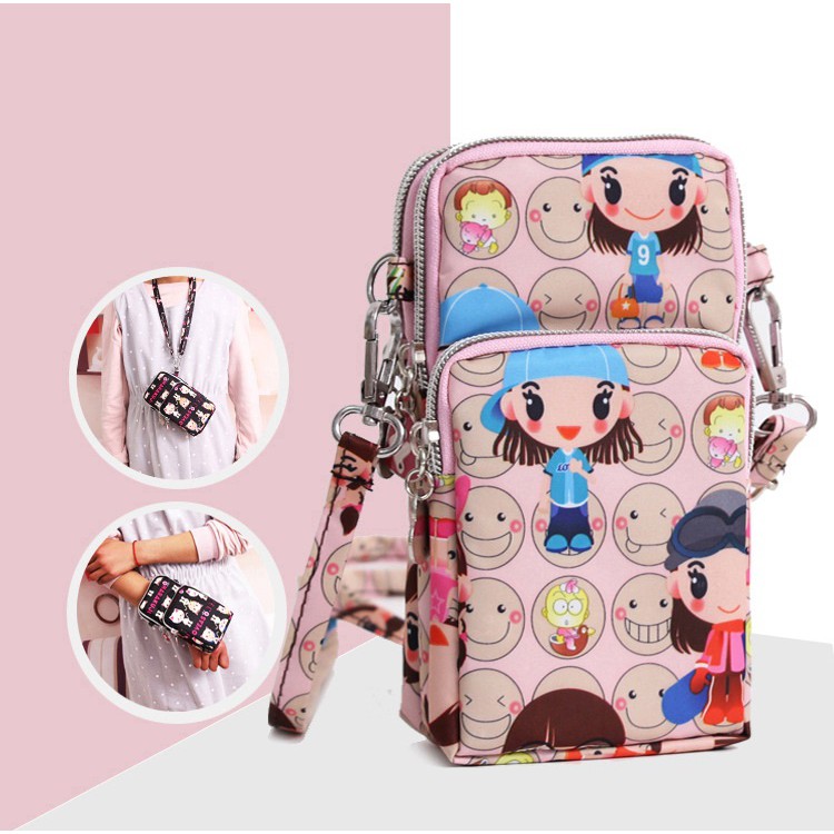 Ennwen TS131 Tas Selempang Mini Wanita Harajuku Waterproof Sling Bag