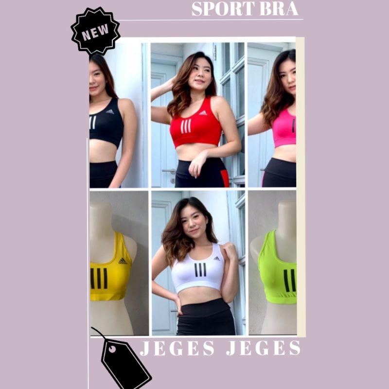 Atasan senam aerobik zumba yoga gym fitness model Sport Bra Ads