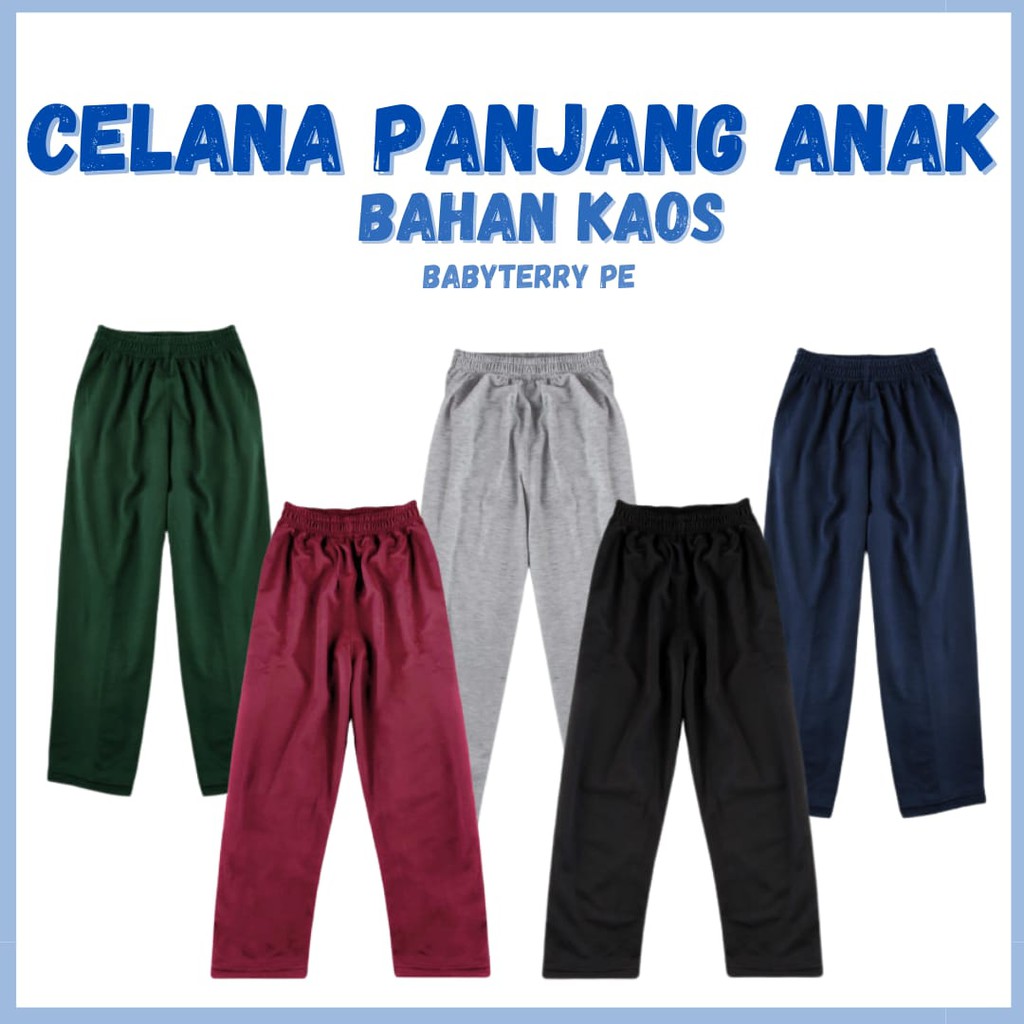 Celana Panjang Anak Harian Celana Training Anak Laki Laki Celana Panjang Anak Perempuan bahan Kaos