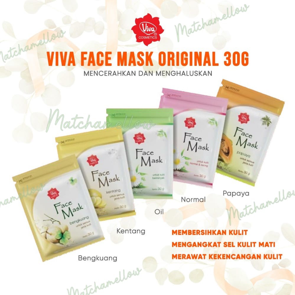 VIVA FACE MASK 30G - ORIGINAL BY VIVA FACE MASK