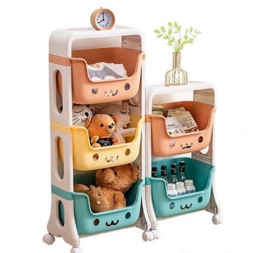 RAK MAINAN ANAK RAK RODA RAK DAPUR / RAK KAMAR MANDI / LAUNDRY RAK SERBAGUNA RAK SMRP TABITHA RAK SMART TABITHA