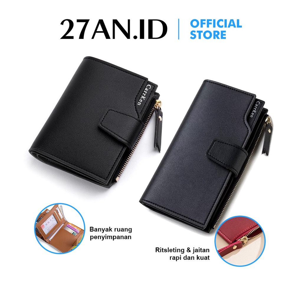 ( 27AN.ID ) COD DOMPET PANJANG WANITA AC3 / W003 DOMPET LIPAT PENDEK MULTIFUNGSI DOMPET FASHION