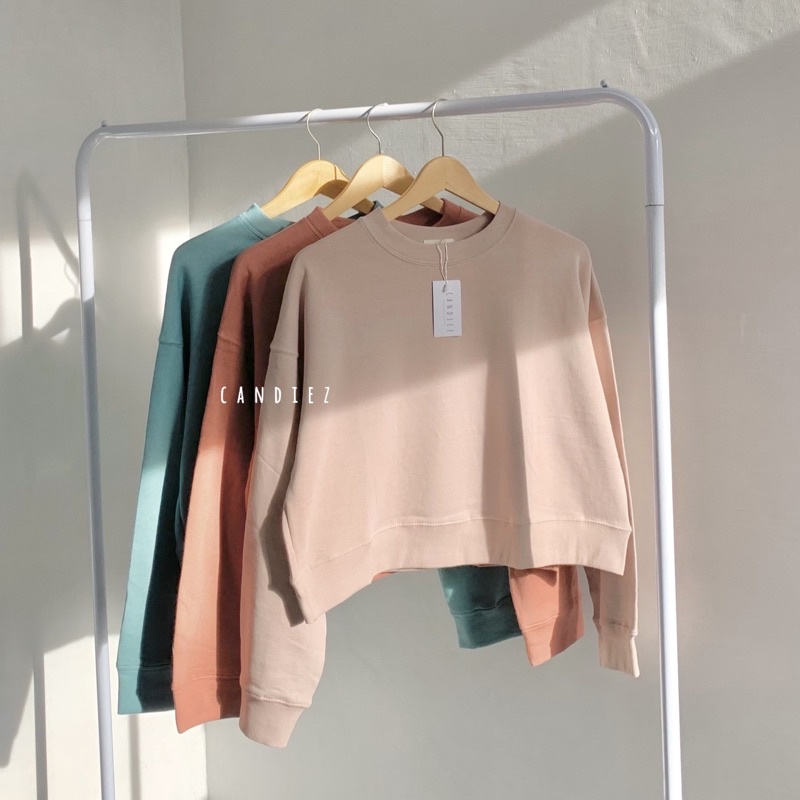 CANDIEZ YOONA Oversized Sweater Crop