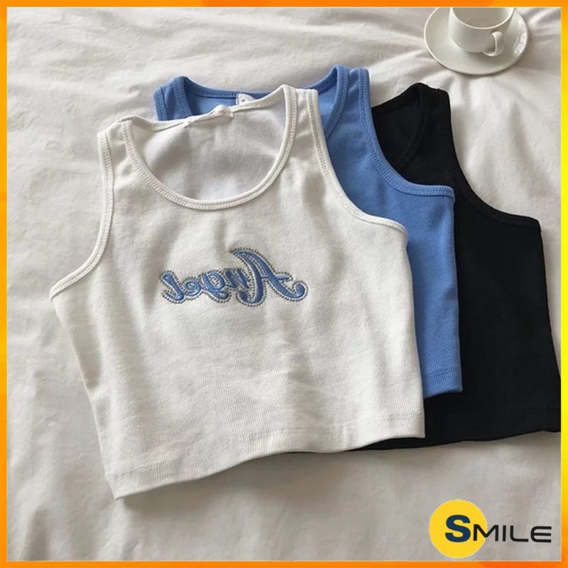 CROP TOP RAJUT SMILE//CROPTOP//CROPTOP KOREA