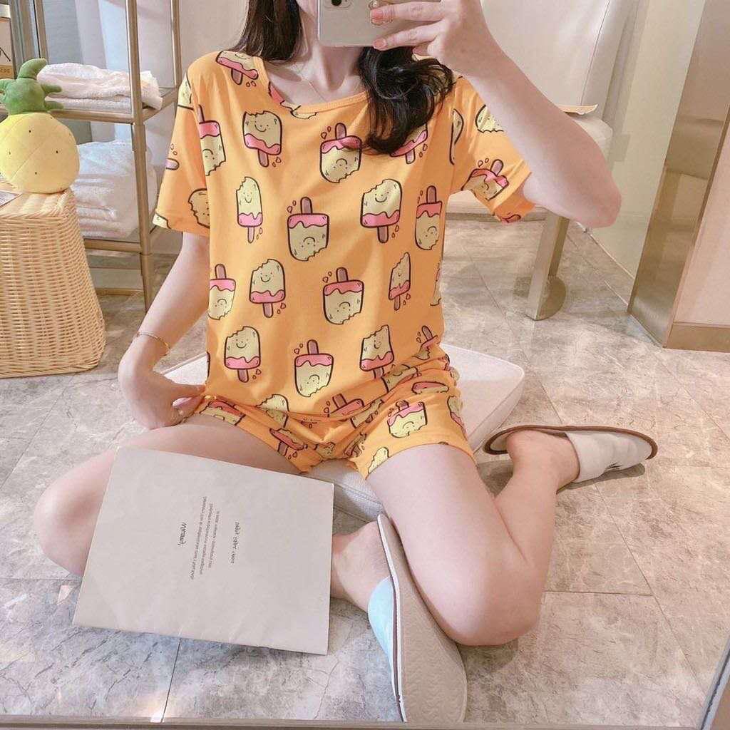 BAJU TIDUR WANITA KOREA IMPORT / SETELAN PIYAMA HP / PIYAMA IMPORT
