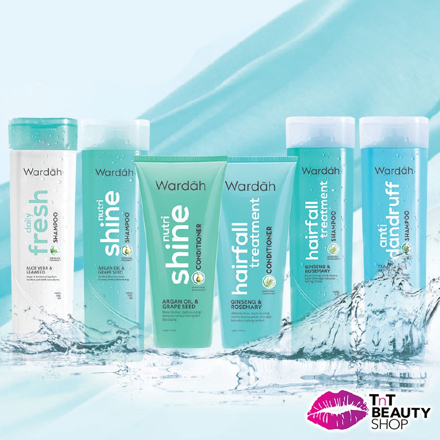 Wardah Shampoo Daily Fresh Aloe Vera & Seaweed | Dandruff | Nutri Shie | Hairfall