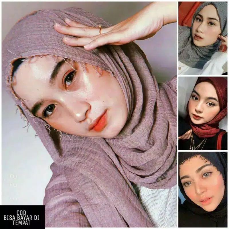PASHMINA KUSUT CRINCLE BAHAN PREMIUM