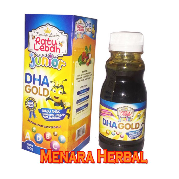 Madu Anak Ratu Lebah Junior DHA GOLD 150 gr ORIGINAL