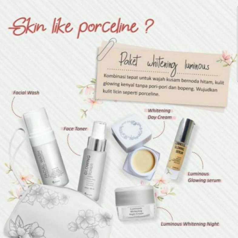 Paket LUMINOUS MS GLOW + SERUM LUMINOUS ORIGINAL