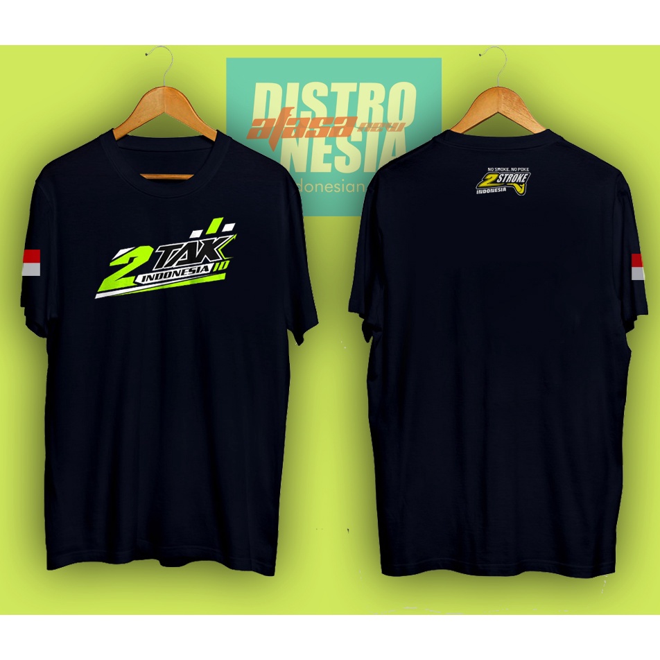 BAJU MOTOR 2 TAK INDONESIA LOVER KAOS 2 STROKE RACING DISTRO RX KING NINJA FIZ R CLUB