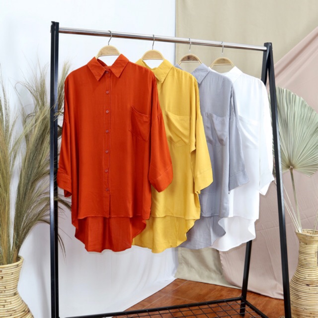 KEMEJA POLOS KATUN