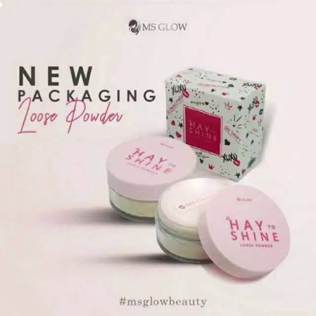 LOOSE POWDER MS GLOW SHADE IVORY BEDAK TABUR MSGLOW IVORY ASLI ORIGINAL Hay to Shine MSGLOW