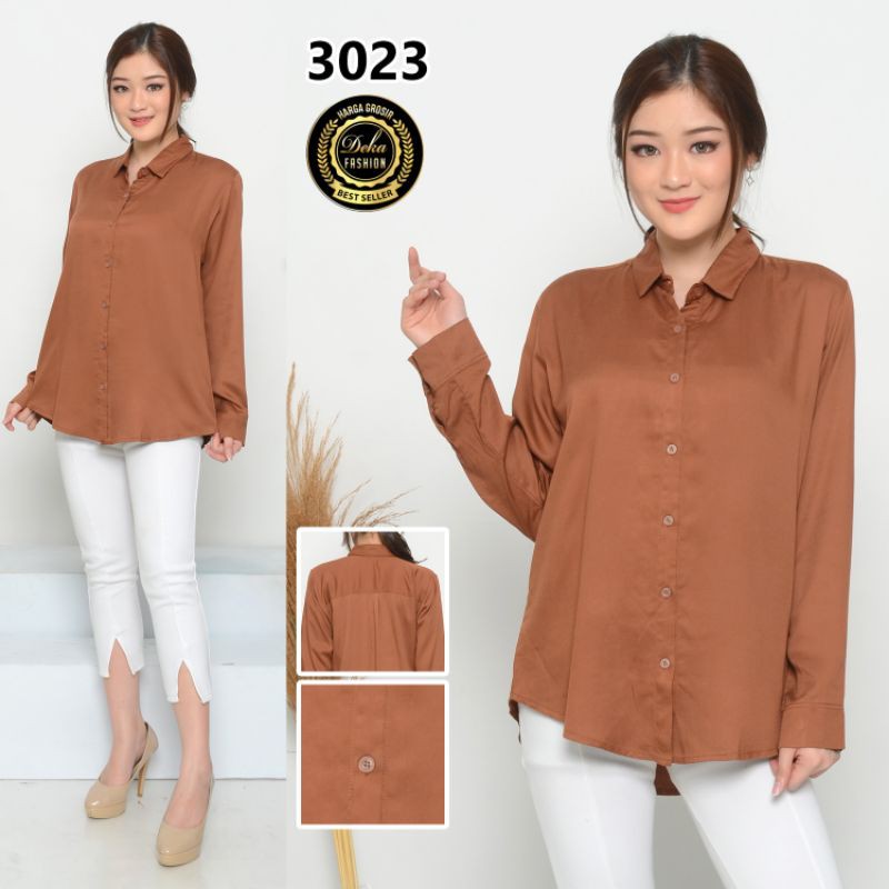 KEMEJA WANITA KATUN RAYON TWILL 30s