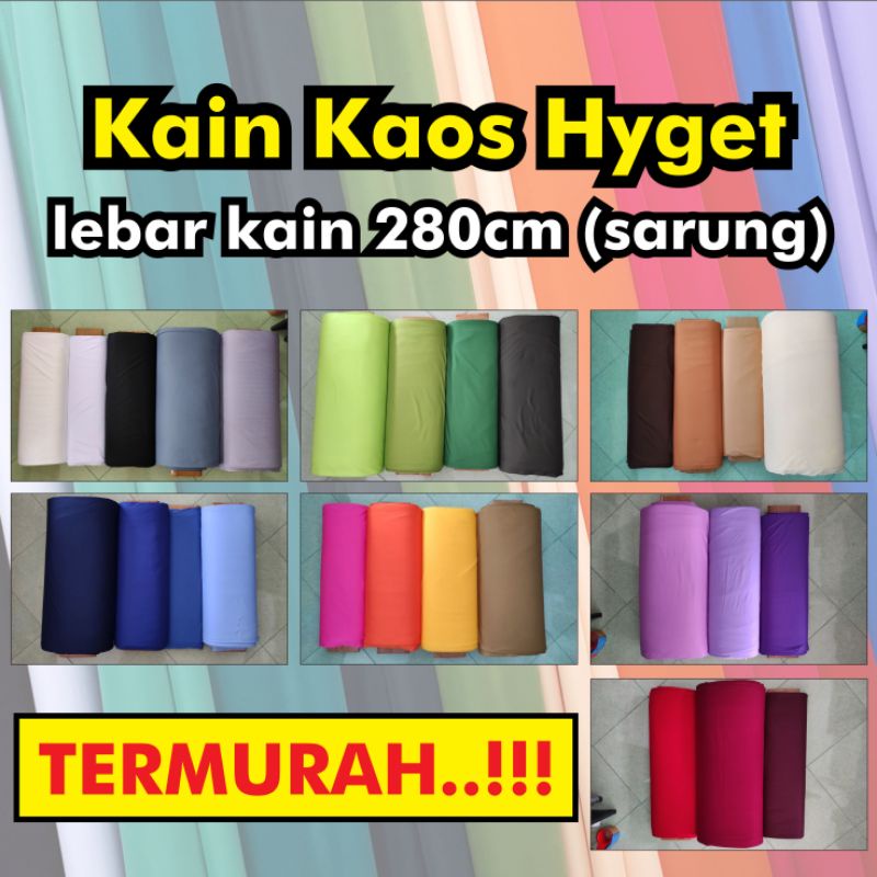 Kain Furing Kaos Hyget lebar 280cm / 3m kain jatuh utk dekorasi / backdrop / daleman (0.5m)