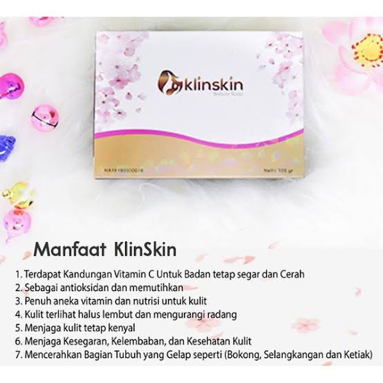 Klinskin beauty soap / sabun klinskin original klin skin pemutih wajah dan badan