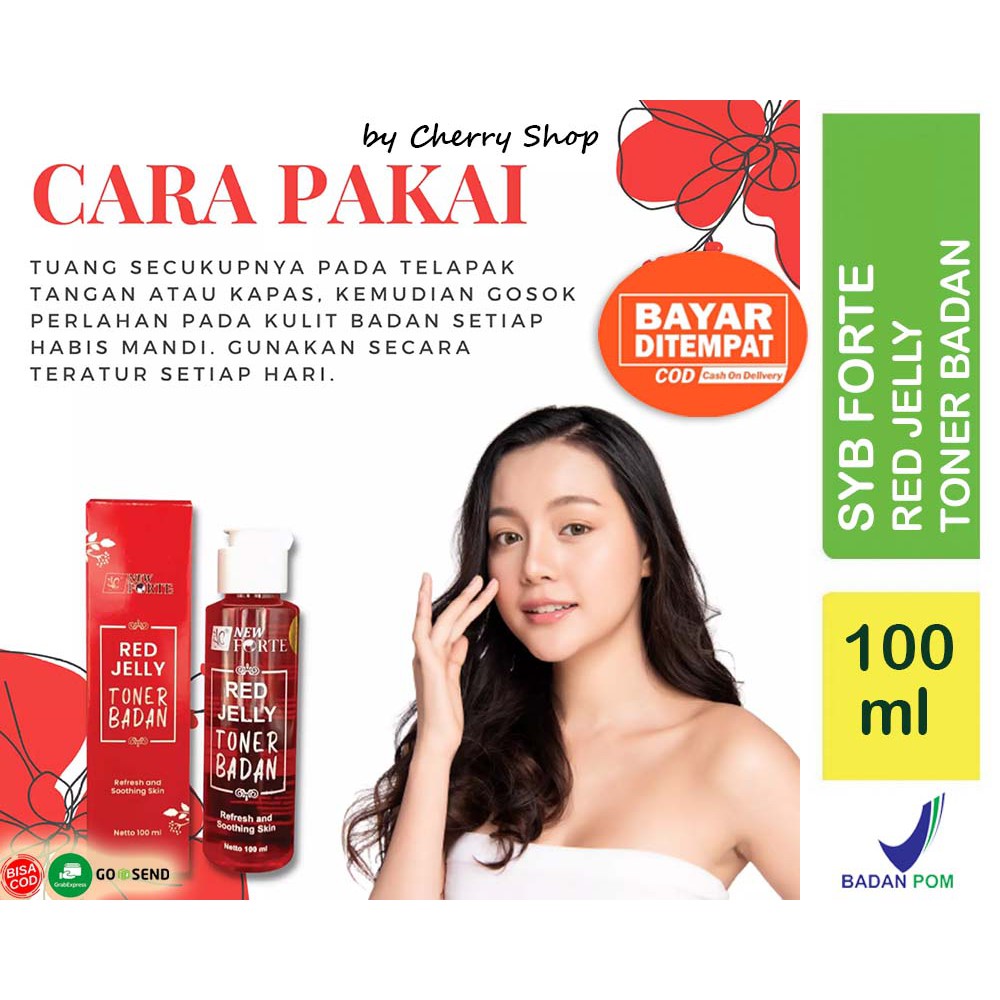 [ORI] [BPOM]  SYB Toner Badan Red Jelly | Toner Coklat 100ml | Toner Putih | Toner Tubuh 100ML