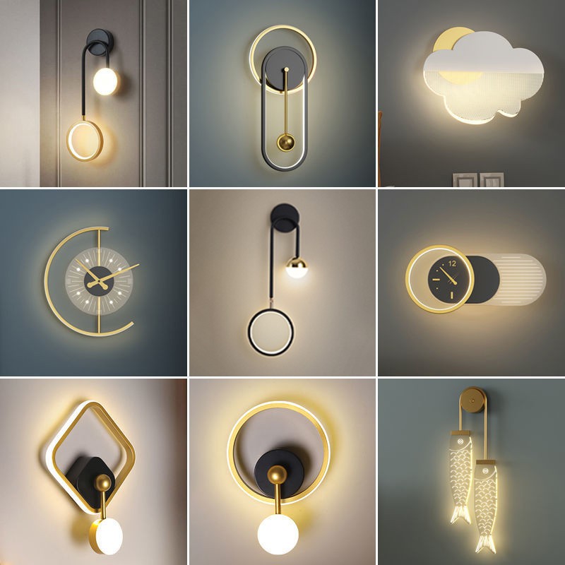 Lampu Dinding Nordic Minimalis Untuk Dekorasi Kamar Tidur / Ruang Tamu