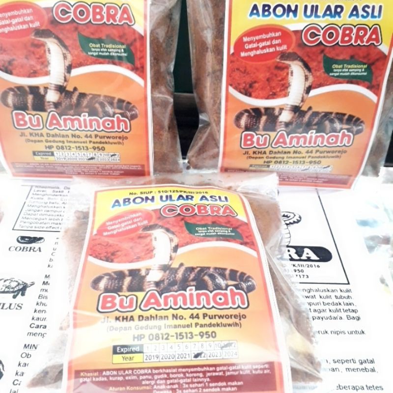 Promo  @  Beli 2  + bonus 1 paks Abon Ular Cobra Asli ukuran # 50 grm