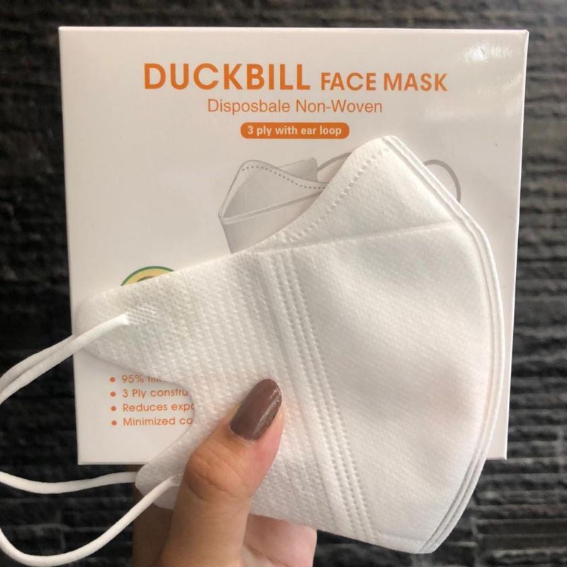 MASKER DUCKBILL putih mirip SENSI isi 50pcs