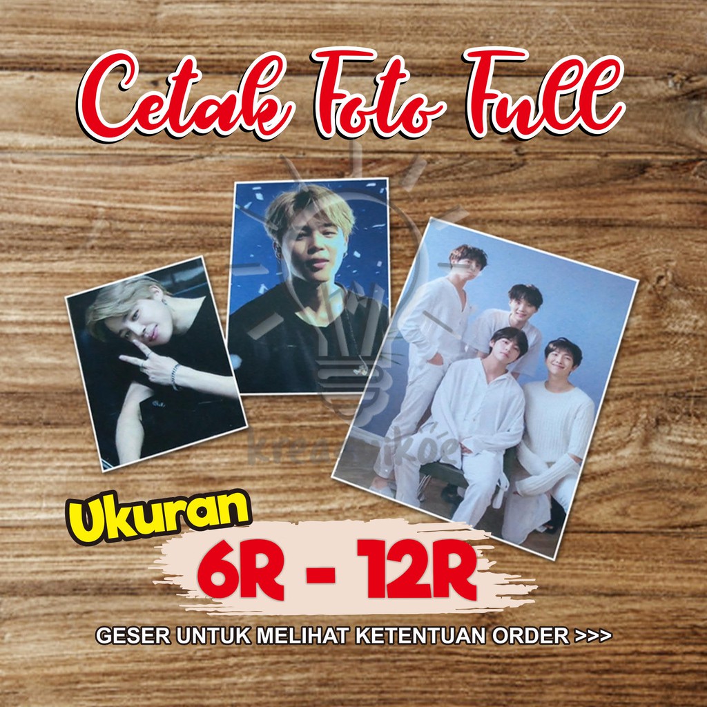 Cetak Foto 6R 8R 10R 12R