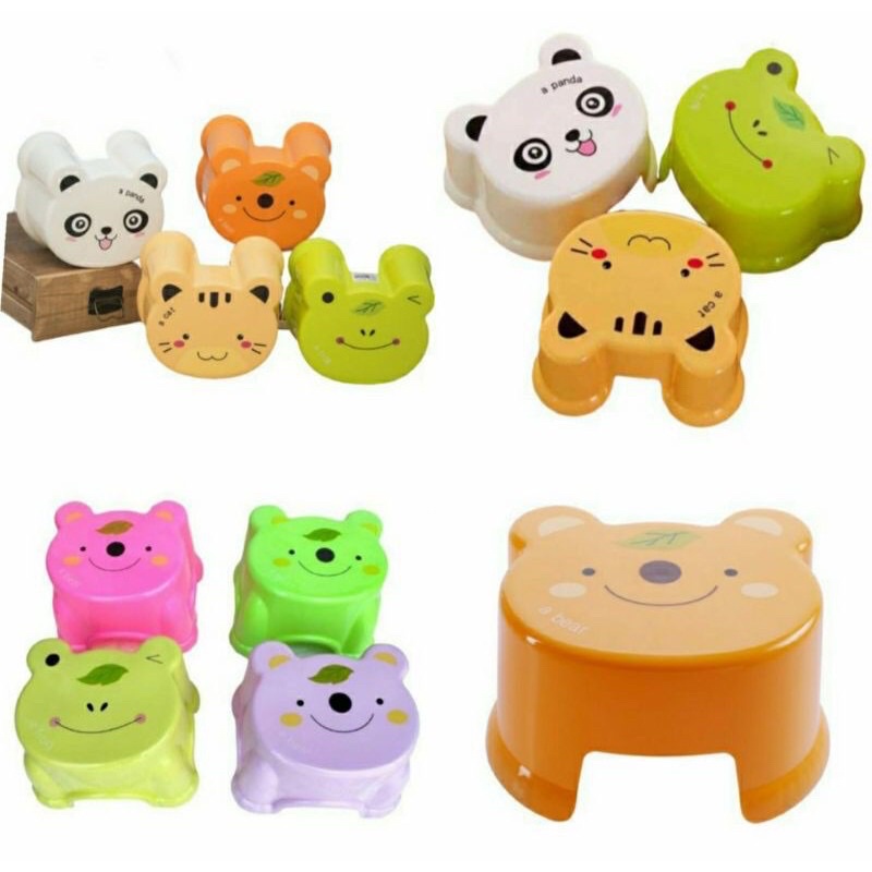 KURSI ANAK KARAKTER bangku animal anti slip karakter hewan kids chair makan bayi serbaguna motif new