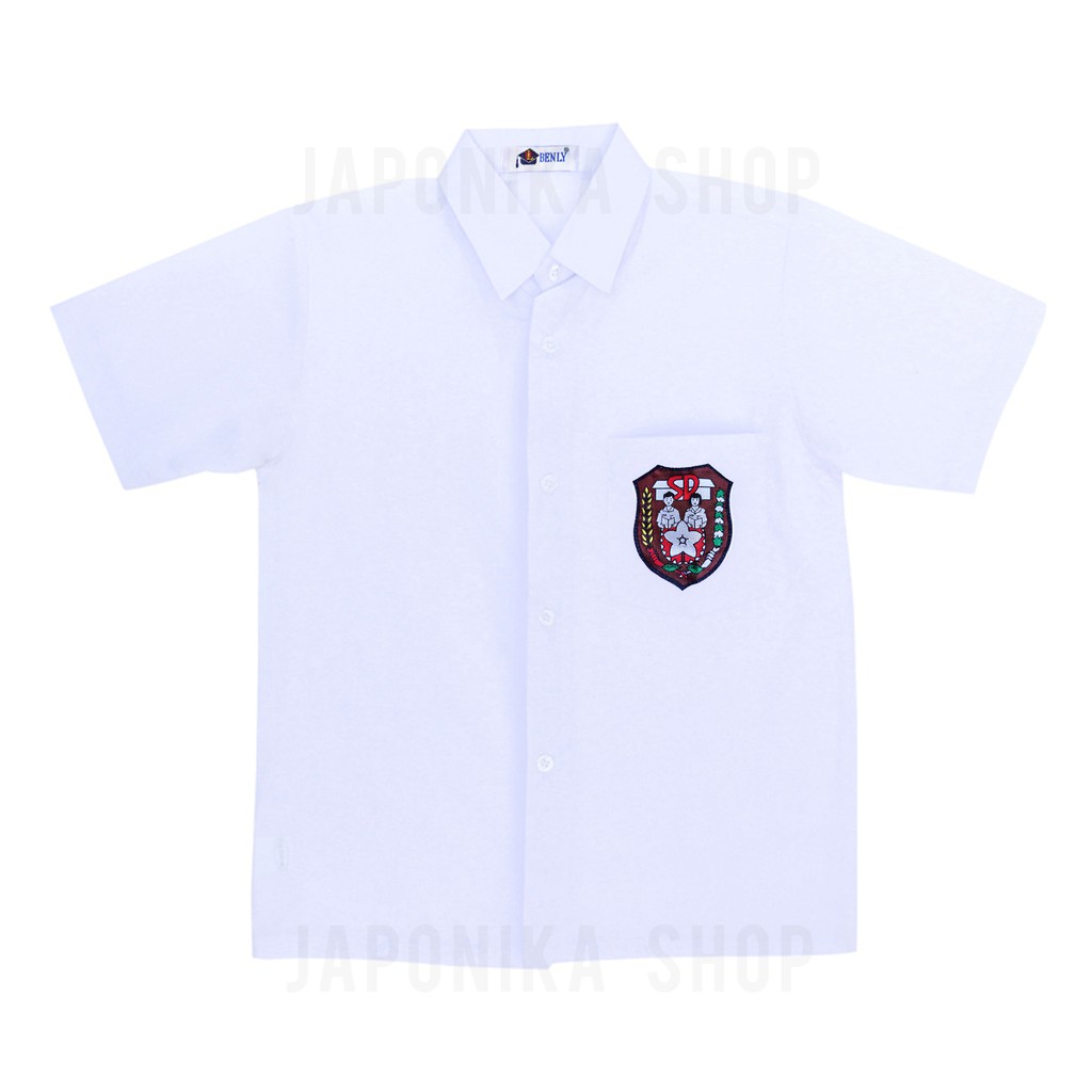 Seragam Sekolah Baju Putih SD BENLY (ASLI) - Lengan Pendek